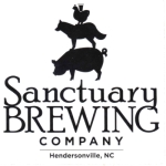 beer sticker from Sapphire Mountain Brewing ( NC-SANT-STI-1 )