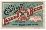 beer label from White Elm Brewing Co. ( NE-WEST-LAB-3 )