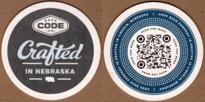 beer coaster from Columbus Brewing (Beverage) Co. ( NE-CODE-4 )