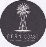 beer coaster from Cosmic Eye Brewing ( NE-CORN-1 )