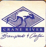 beer coaster from Crete Brewery ( NE-CRANE-1 )