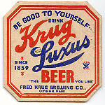 beer coaster from Fremont Brewing (Beverage) Co. ( NE-FKRU-1 )