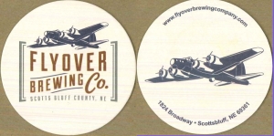 beer coaster from Fontenelle Brewing Co., Inc. ( NE-FLYO-1 )