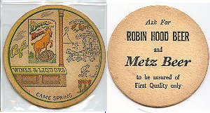 beer coaster from Fred Krug Brewing Co., Inc. ( NE-FON-11 )