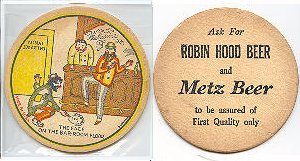 beer coaster from Fred Krug Brewing Co., Inc. ( NE-FON-13 )