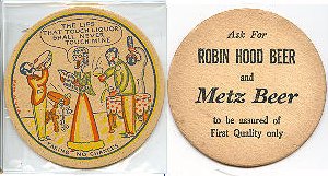 beer coaster from Fred Krug Brewing Co., Inc. ( NE-FON-9 )