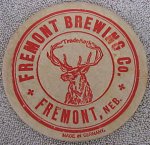 beer coaster from Gehling Brewing Co. ( NE-FRE-1 )