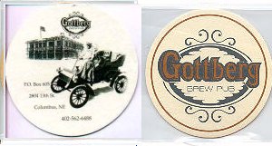 beer coaster from Grand Island Brewing Co. ( NE-GOTT-2 )