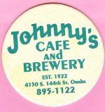 beer coaster from Jones Street Brewery & Cafe  ( NE-JOHN-2 )