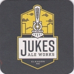 beer coaster from Kinkaider Brewing Co ( NE-JUKE-1 )