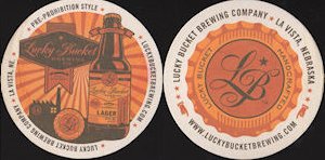 beer coaster from Lumen Beer Co ( NE-LUCK-2B )