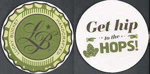 beer coaster from Lumen Beer Co ( NE-LUCK-4 )