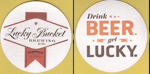 beer coaster from Lumen Beer Co ( NE-LUCK-7 )