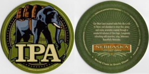 beer coaster from Nebraska Brewing Co., The ( NE-NEBR-16 )