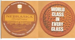 beer coaster from Nebraska Brewing Co., The ( NE-NEBR-4 )