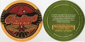 beer coaster from Nebraska Brewing Co., The ( NE-NEBR-6D )