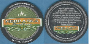 beer coaster from Nebraska Brewing Co., The ( NE-NEBR-9 )