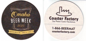 beer coaster from Omaha Brewing Association ( NE-OMAH-1 )