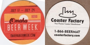 beer coaster from Omaha Brewing Association ( NE-OMAH-2 )