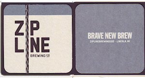 beer coaster from Willow Springs Brewing Co. ( NE-ZIP-1 )