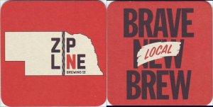 beer coaster from Willow Springs Brewing Co. ( NE-ZIP-3 )