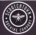 beer sticker from Scriptown Brewing ( NE-SCR-STI-1 )