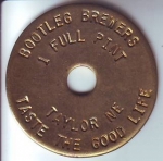 beer token/coin from Schilling Bridge Winery & Microbrewery ( NE-SAND-TOK-1 )