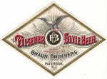 beer label from Breidt, Peter, Brewing Co. ( NJ-BRAU-LAB-1 )