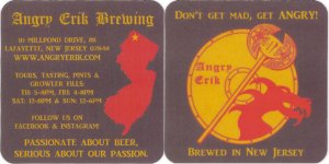 beer coaster from Ark Brewery, Restaurant & Pub ( NJ-ANGR-2 )