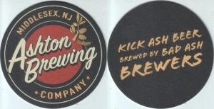 beer coaster from Atco Brewing Co. ( NJ-ASHT-1 )