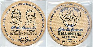 beer coaster from Ballantine, P., & Sons ( NJ-BAL-72 )