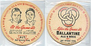 beer coaster from Ballantine, P., & Sons ( NJ-BAL-73 )