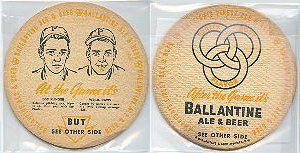 beer coaster from Ballantine, P., & Sons ( NJ-BAL-74 )