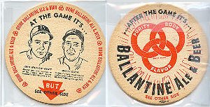 beer coaster from Ballantine, P., & Sons ( NJ-BAL-76 )