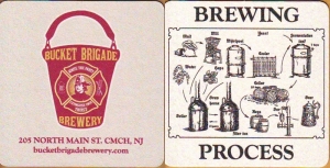 beer coaster from Bucks County Brewing Co ( NJ-BCKT-1 )