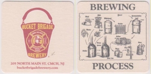 beer coaster from Bucks County Brewing Co ( NJ-BCKT-2 )