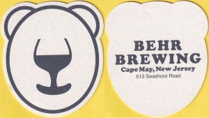 beer coaster from Belford Brewing ( NJ-BEHR-1 )