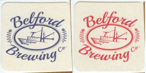 beer coaster from Bergen Brewers Inc.  ( NJ-BEL-1 )