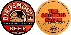 beer coaster from Black Horse Brewery of N.J. ( NJ-BIRD-1 )