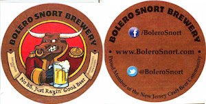 beer coaster from Bonesaw Brewing Co. ( NJ-BOL-1 )