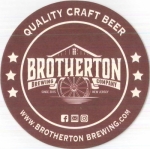 beer coaster from Bucket Brigade Brewery ( NJ-BROT-5 )