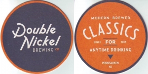 beer coaster from Double Tap Brewing ( NJ-DBLN-4 )