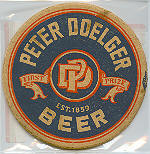 beer coaster from Double Nickel Brewing Co. ( NJ-DOL-2 )