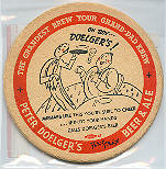 beer coaster from Double Nickel Brewing Co. ( NJ-DOL-4 )