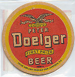beer coaster from Double Nickel Brewing Co. ( NJ-DOL-5 )