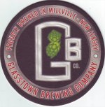 beer coaster from Glenbrook Brewery ( NJ-GLAS-1 )