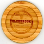 beer coaster from Gold Coast Brewing ( NJ-GLEN-1 )