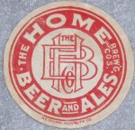 beer coaster from Hometown Beverages ( NJ-HOME-1 )