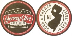 beer coaster from Jersey Lager Beer Co ( NJ-JERS-1 )