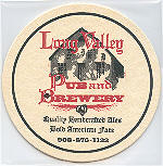 beer coaster from Ludlam Island Brewery ( NJ-LVP-1 )